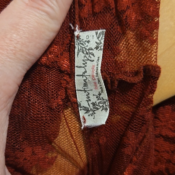 Free People Lady Lux Layering Top - Holly Berry - Picture 3 of 5